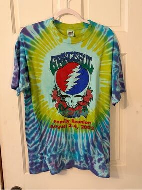 Vintage 2002 Grateful Dead Terrapin Station Family Reunion Tie Dye Shirt. Size L